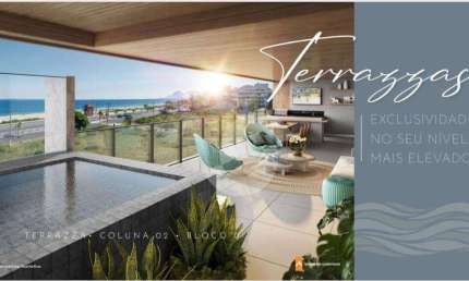 Apartamento com piscina e área gourmet frente mar 3 dormitórios à venda, 185 m² por R$ 2.950.000 - Piratininga - Niterói/RJ