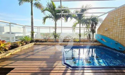 Cobertura com 3 dormitórios à venda, 160 m² por r$ 1.200.000,00 - itaipu - niterói/rj