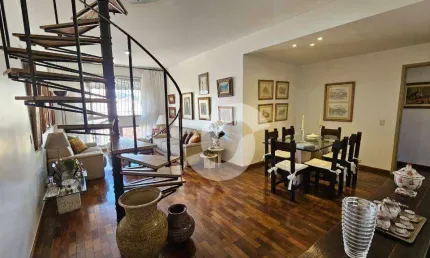 Cobertura com 3 dormitórios à venda, 153 m² por r$ 1.790.000,00 - icaraí - niterói/rj