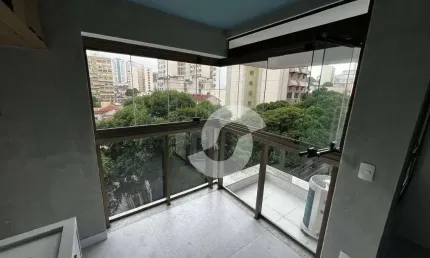 Loft Frontal a Mariz e Barros com Sol da Manhã à venda, 32m² - Icaraí - Niterói/RJ