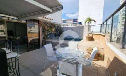 Cobertura com 3 dormitórios (1 suíte), 333 m², 4 vagas - venda por R$ 3.900.000 - Icaraí - Niterói/RJ