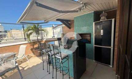 Cobertura com 3 dormitórios (1 suíte), 333 m², 4 vagas - venda por R$ 3.900.000 - Icaraí - Niterói/RJ