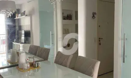 Excelente oportunidade no Condomínio Mérito Barreto! Apartamento de frente, totalmente mobiliado, com acabamento em porcelanato em todos os cômodos. C