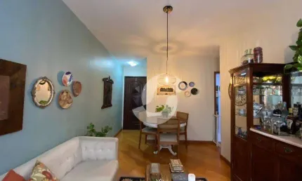 Apartamento com 2 dormitórios com dependências revertidas para área social à venda, 72 m² por r$ 600.000 - icaraí - niterói/rj