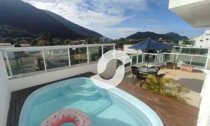Cobertura com 3 dormitórios à venda, 190 m² por r$ 1.150.000,00 - itaipu - niterói/rj