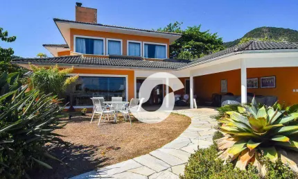 Casa pé na areia 7 suítes Cinematográfica pé na areia 720 m² por R$ 5.995.000, - Itacoatiara - Niterói/RJ