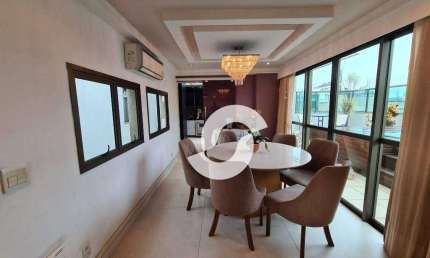 Cobertura com 4 dormitórios à venda, 420 m² por R$ 6.000.000,00 - Icaraí - Niterói/RJ