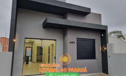 Casa Ótimo Padrão - 2 quartos 1 suíte -  Balneário Ipanema - Pontal do Paraná