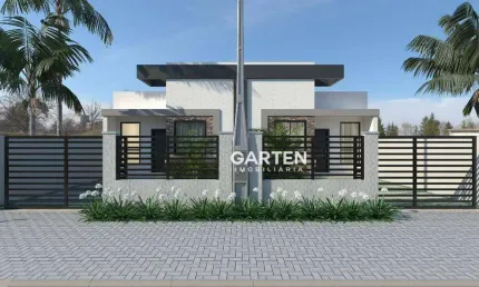 Casa com 2 dormitórios à , 82 m²  R$ 390.000 - Solimar - Matinhos/PR