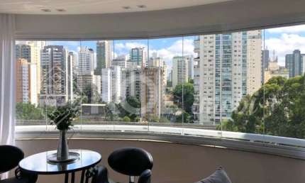 Apartamento para venda ou aluguel, 2 dormitórios suíte, 116m2, 3 vagas - Brooklin / SP.  vista panorâmica, ótima privacidade.