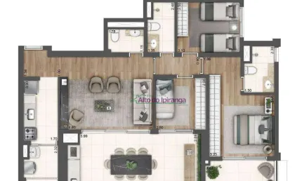 Apartamento com 3 dormitórios à venda, 107 m² por r$ 1.051.729,00 - ipiranga - são paulo/sp