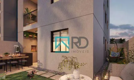 Apartamento garden com 2 dormitórios à venda, 47 m² por r$ 453.056,00 - neoville - curitiba/pr