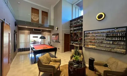 Casa em condomínio fechado com 4 quartos para alugar na Avenida Irineu Bastos, Residencial Lago Sul, Bauru, 435 m2 por R$ 13.000