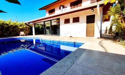 Casa em condomínio fechado com 4 quartos para alugar na rua jayme vicente holloway, vila aviação, bauru, 352 m2 por r$ 7.000
