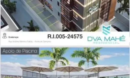 Apartamento com 2 dormitórios à venda, 138 m² por R$ 437.500,00 - Ponta de Campina - Cabedelo/PB