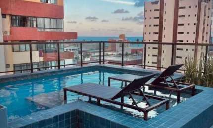 Flat com 1 dormitório à venda, 36 m² por R$ 380.000,00 - Intermares - Cabedelo/PB