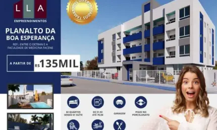 Apartamento com 2 dormitórios à venda por R$ 140.000,00 - Planalto Boa Esperança - João Pessoa/PB