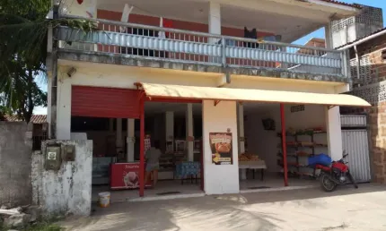 Ponto comercial + casa no 1º andar com 2 dormitórios à venda por r$ 400.000 - gramame - joão pessoa/pb