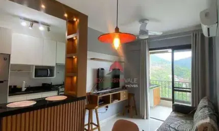 Apartamento mobiliado com 2 dormitórios, suíte, lazer completo à venda, 60 m² por R$ 565.000 - Martim de Sá - Caraguatatuba/SP