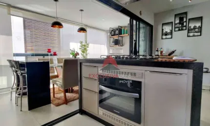 Apartamento mobiliado com 2 dormitórios, suíte, varanda gourmet à venda, 84 m² por r$ 1.200.000 - vila adyana - são josé dos campos/sp