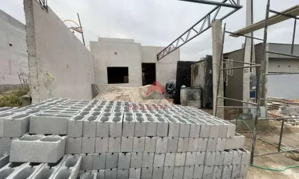 Excelente casa nova em construção com 3 dormitórios à venda, 137 m² por r$ 985.000 - portal dos pássaros - são josé dos campos/sp