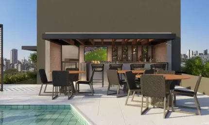 Apartamento para venda com 34m²  Batel, Curitiba - PR