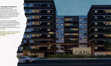 Apartamento 2 quartos 2 vagas em condomínio completo no Portão - AP9196