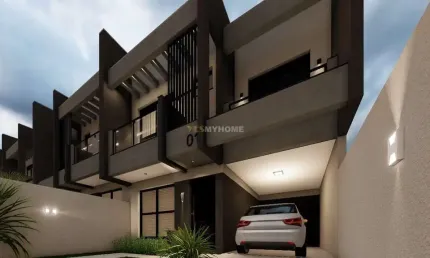 Sobrado em santa felicidade com 3 suítes e jardim/garden - 45513