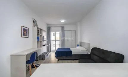 Studio mobiliado no centro! excelente oportunidade para investidores!