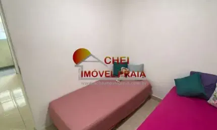 Apartamento pé na areia da guilhermina, praia grande/sp