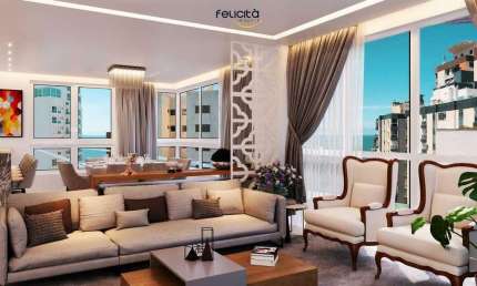 Apartamento no centro de Balneário Camboriú com 4 suítes
