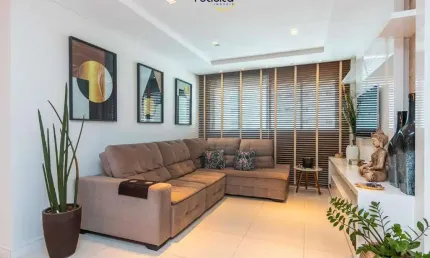 Apartamento à venda na 2ª quadra de balneário camboriú com 2 suítes