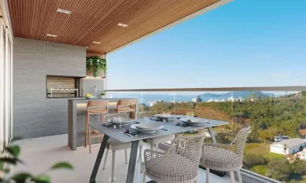Apartamento na planta à venda na praia brava/itajaí.