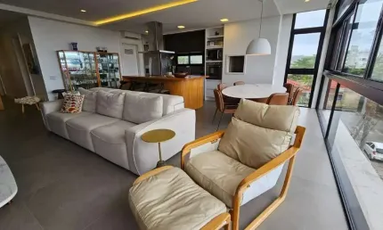 Apartamento vista mar à venda no ed. belize na praia brava