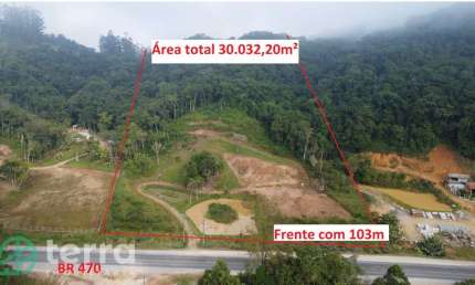 Terreno comercial à venda no Diamante, Rodeio  por R$ 750.000
