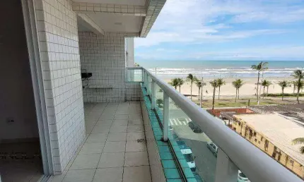 Apartamento com 2 dormitórios à venda, 76 m² por r$ 450.000,00 - real - praia grande/sp
