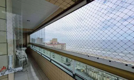 Apartamento com 3 dormitórios à venda, 140 m² por r$ 750.000,00 - vila caiçara - praia grande/sp