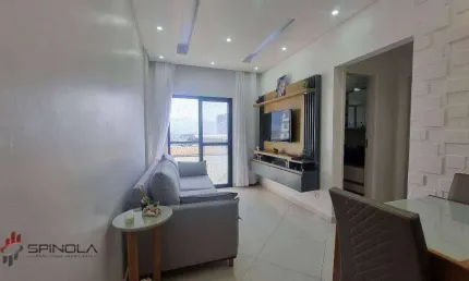Apartamento com 1 dormitório à venda, 42 m² por r$ 320.000,00 - vila caiçara - praia grande/sp