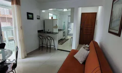 Apartamento com 1 dormitório à venda, 55 m² por r$ 395.000,00 - balneário flórida - praia grande/sp