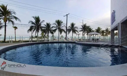 Apartamento com 1 dormitório à venda, 53 m² por r$ 480.000,00 - real - praia grande/sp