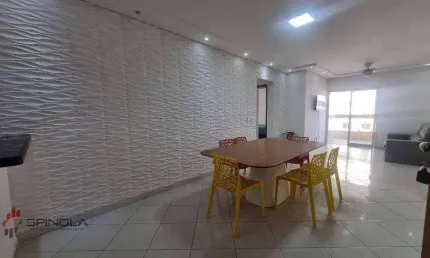 Apartamento com 3 dormitórios à venda, 100 m² por r$ 670.000,00 - tupi - praia grande/sp