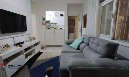 Apartamento com 1 dormitório à venda, 43 m² por r$ 240.000,00 - tupi - praia grande/sp