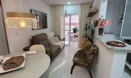 Apartamento com 2 dormitórios à venda, 62 m² por r$ 588.000,00 - vila caiçara - praia grande/sp