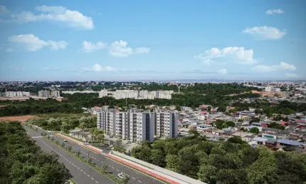 Apartamentos de 2 quartos, varanda, vaga de garagem