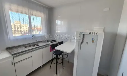 Apartamento mobiliado com um dormitório para locação.