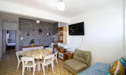 Apartamento Amplo à venda , 2 quarto(s),  (Edificio Serra do Itatins ) no bairro Centro, 0 metros da praia, Peruíbe-SP