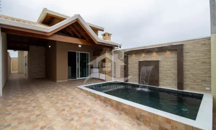 Casa térrea à venda , 2 quarto(s),  sendo 1 suíte(s)  no bairro flora rica, 1700 metros da praia, peruíbe-sp