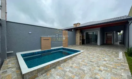 Casa Térrea à venda com piscina, 2 quarto(s),  sendo 1 suíte(s)  no bairro Park DAville, 2000 metros da praia, Peruíbe-SP