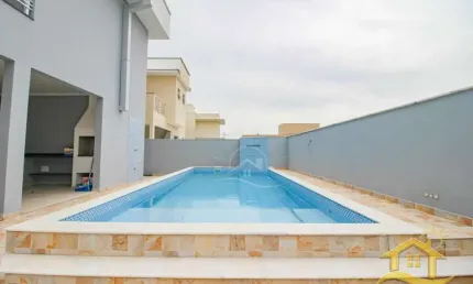 Casa Sobrado à venda com piscina, 3 quarto(s),  sendo 3 suíte(s)  no bairro Bougainville Residencial IV, 0 metros da praia, Peruíbe-SP