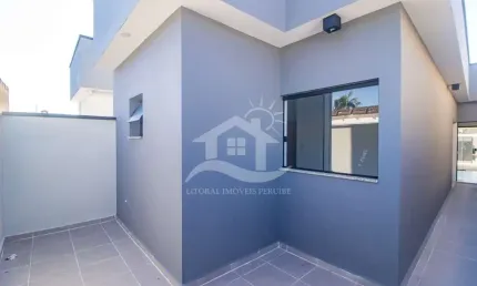 Casa térrea à venda com piscina, 2 quarto(s),  sendo 1 suíte(s)  no bairro jardim peruíbe, 2000 metros da praia, peruíbe-sp